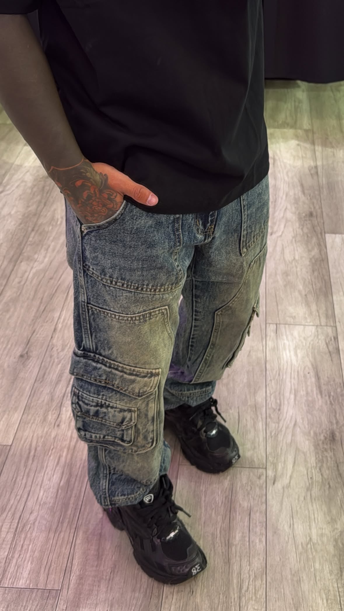 Jeans cargo blue