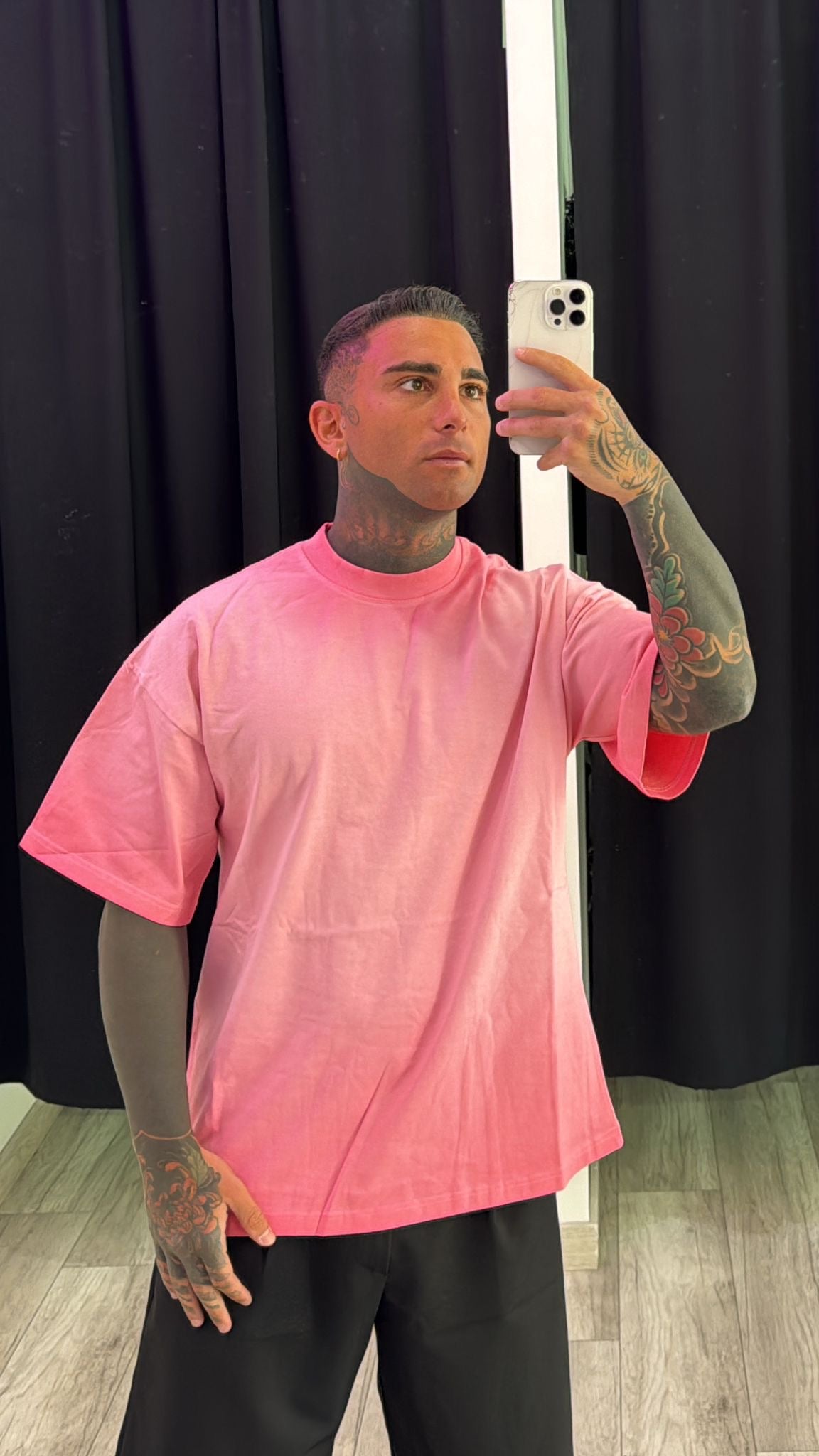 T shirt slavata rosa