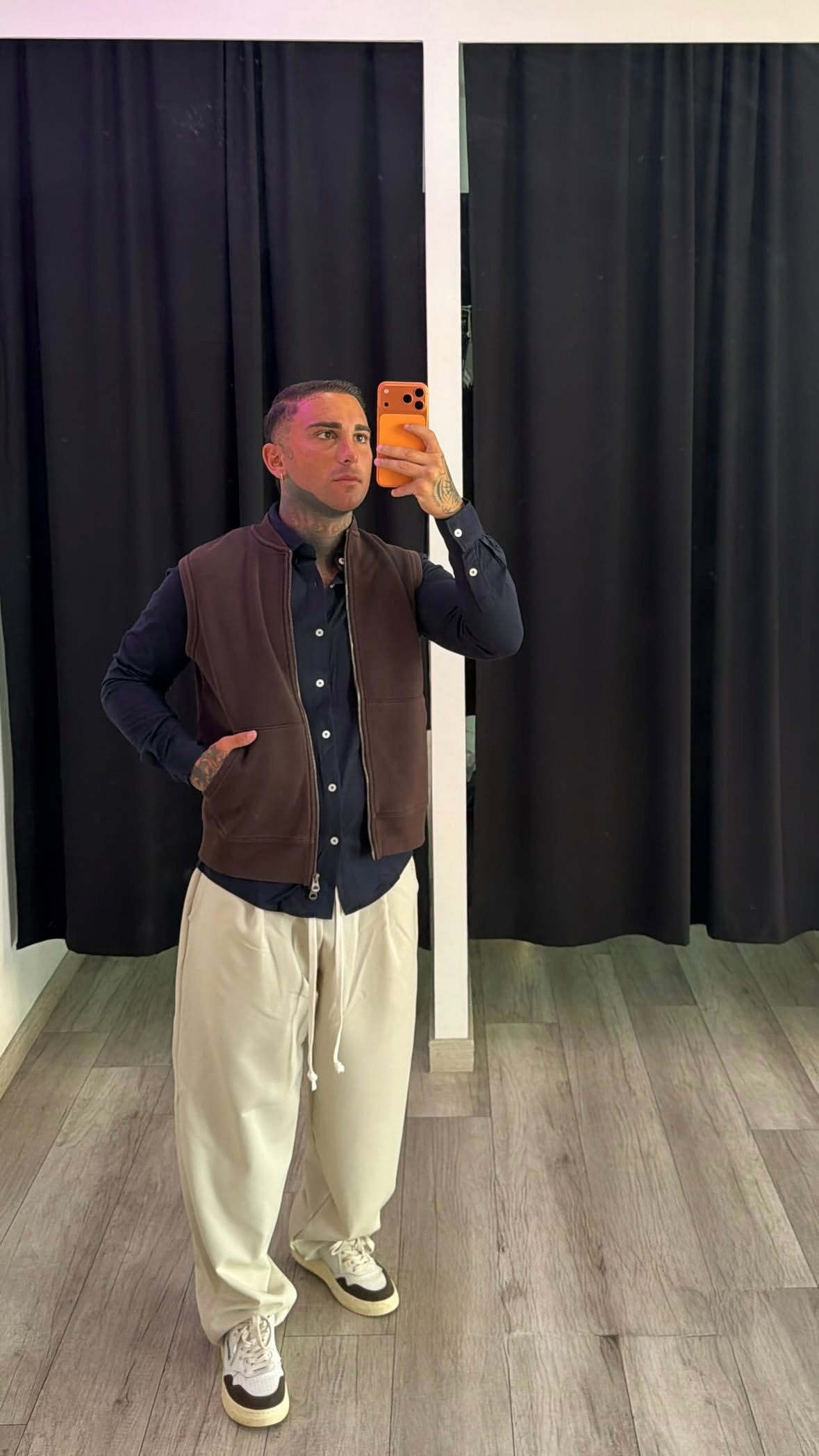 Gilet marrone