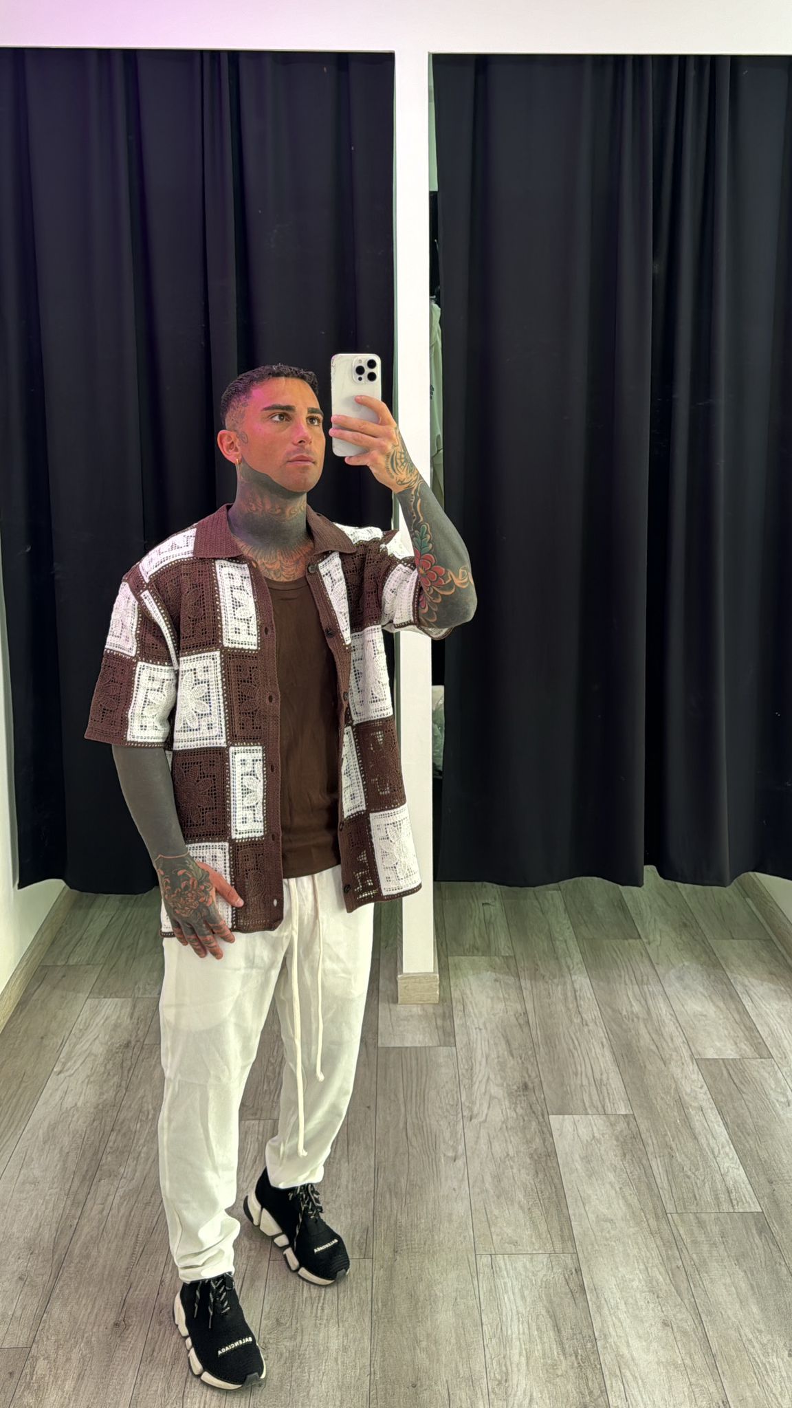Camicia uncinetto