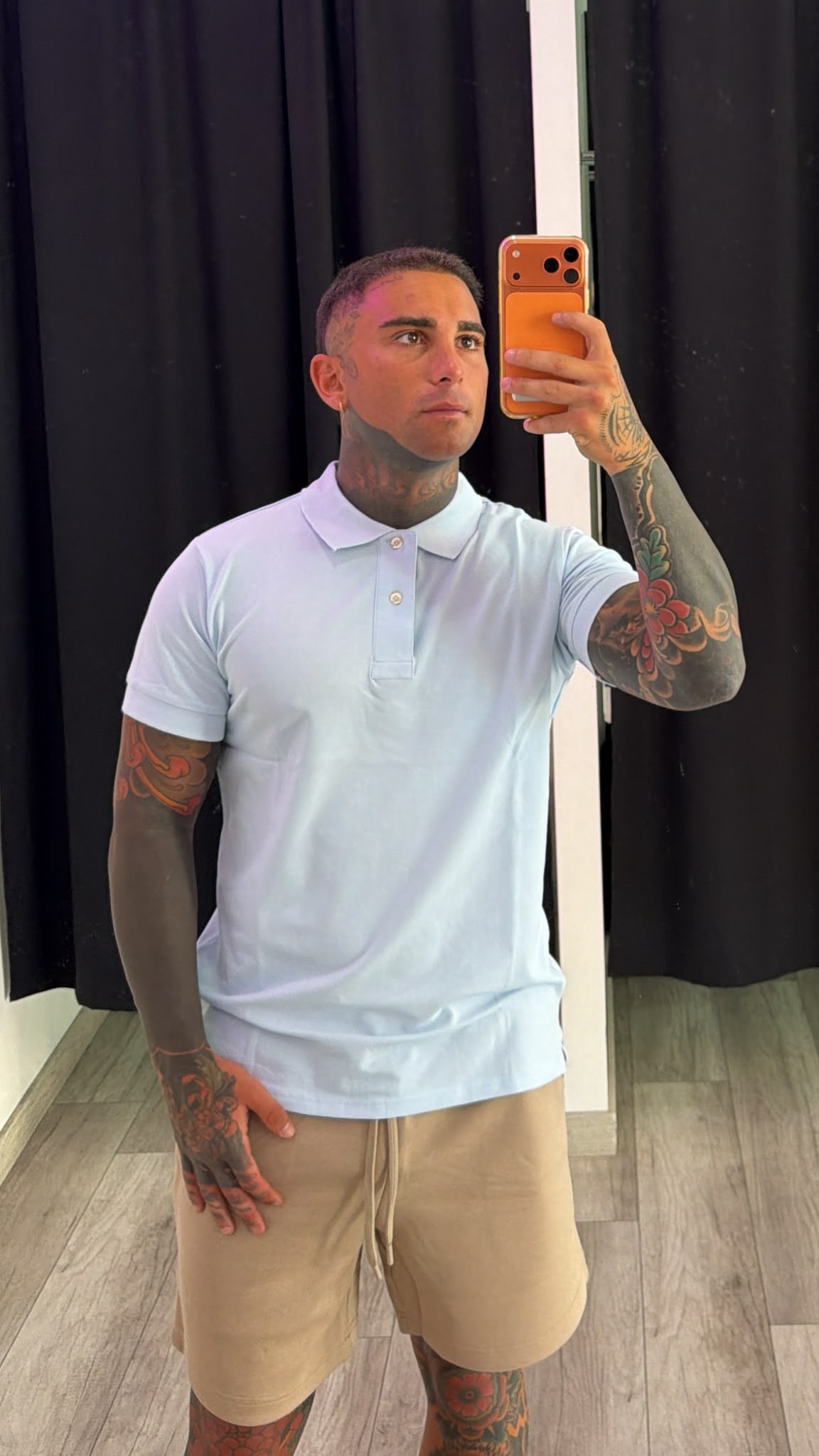 Polo azzurra