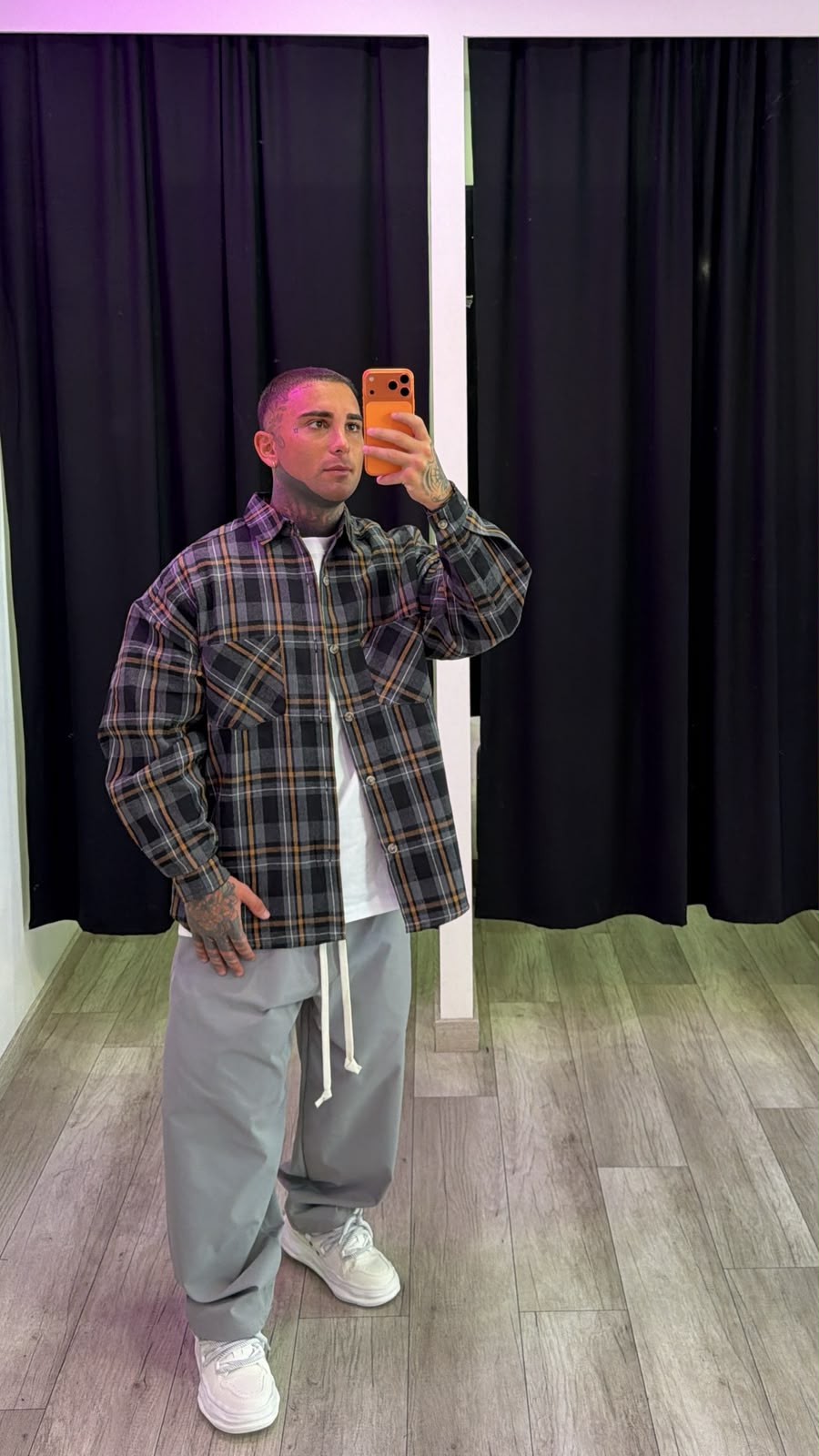 Pantalaccio grigio chiaro liscio