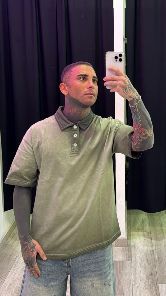 Polo sfumata verde