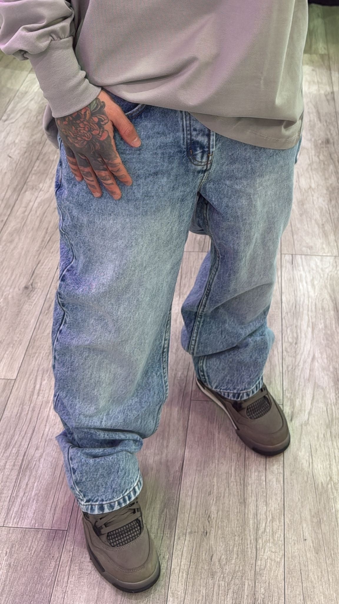 Jeans baggy azzurro