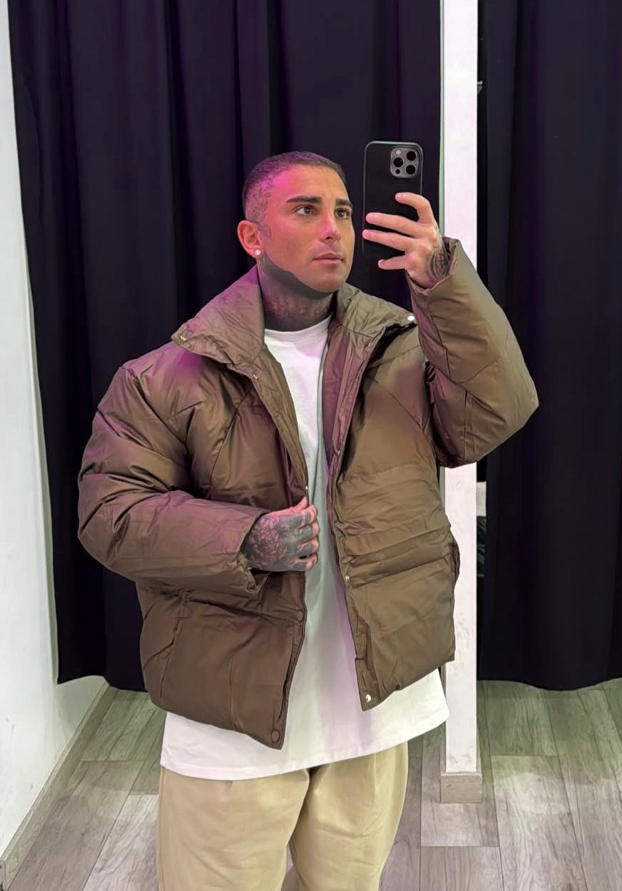 Piumino marrone