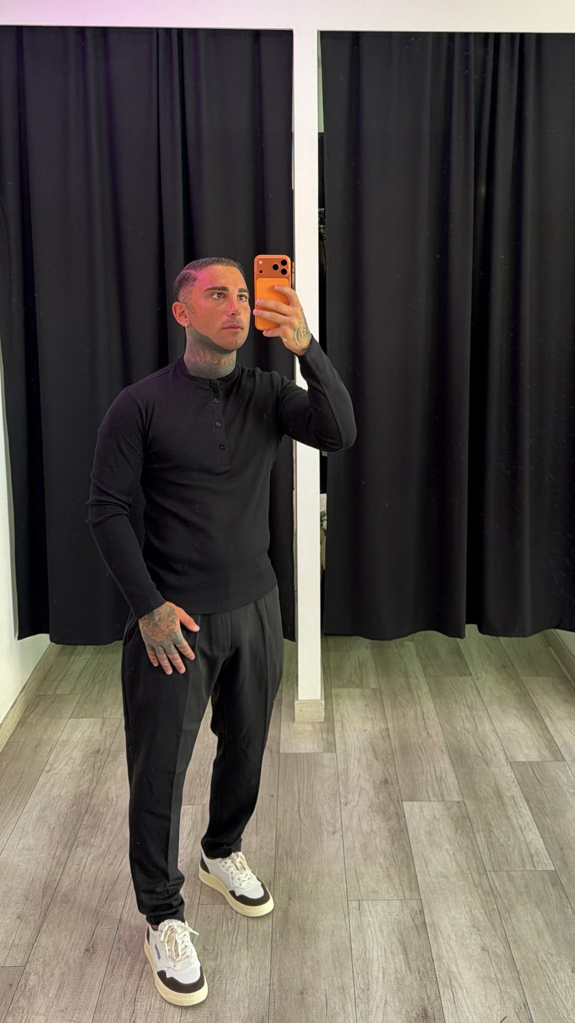 Maglia manica lunga nera