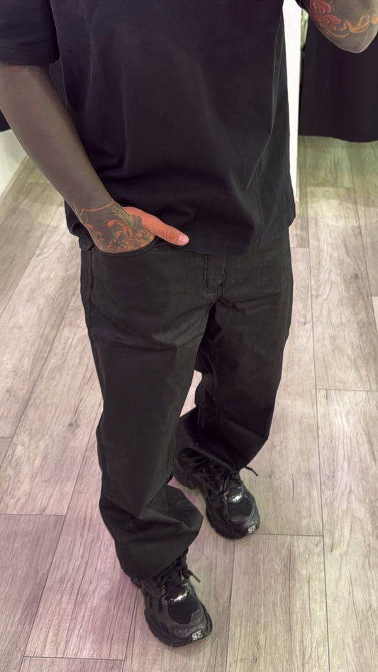 Jeans di pelle
