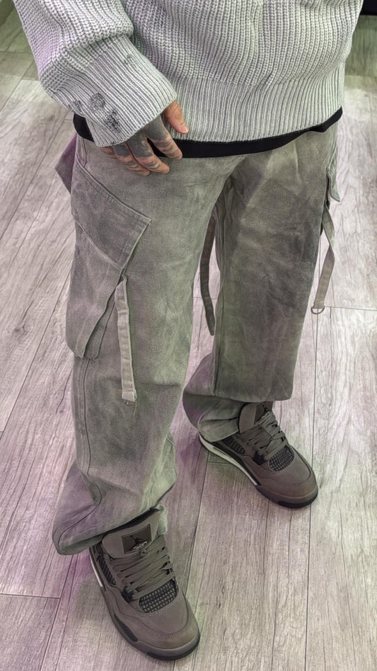 Jeans cargo sfumato