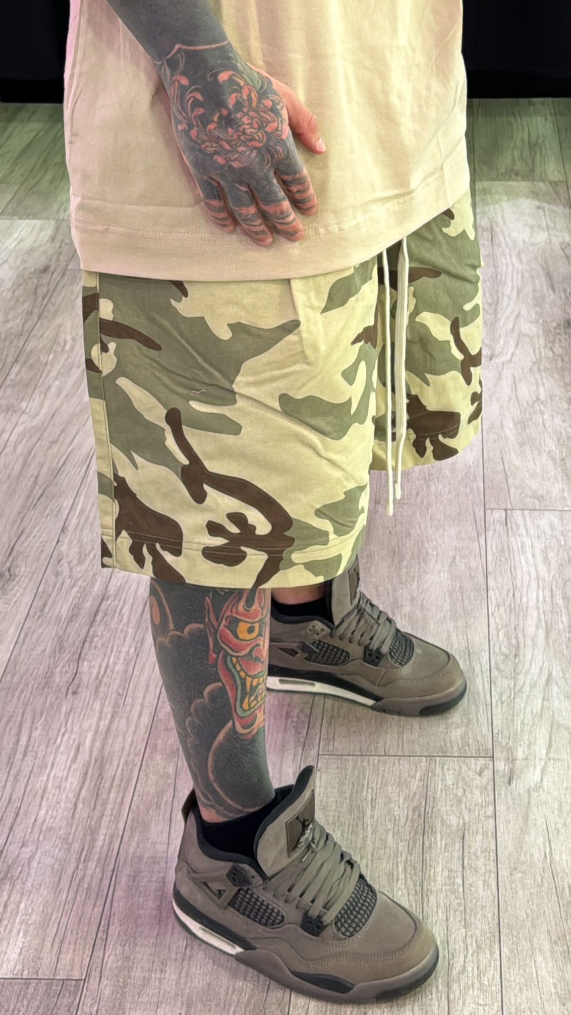 Pantaloncino mimetico