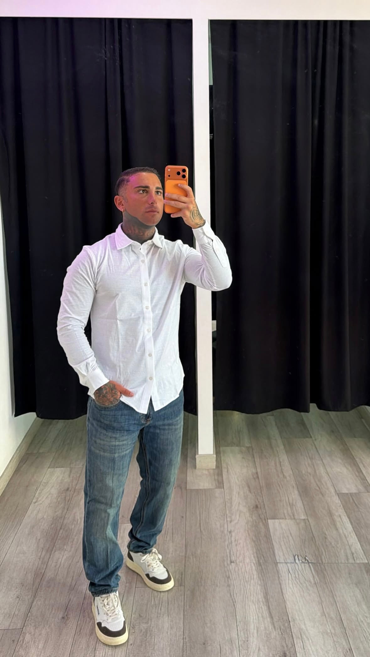 Camicia in cotone bianca