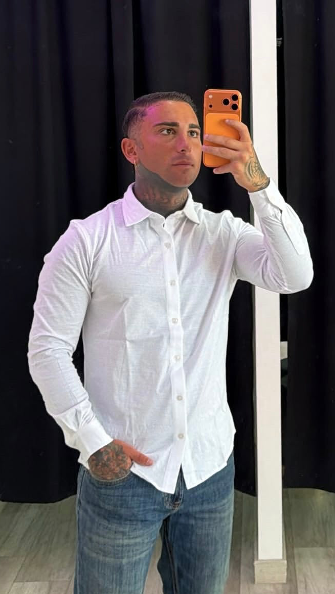 Camicia in cotone bianca