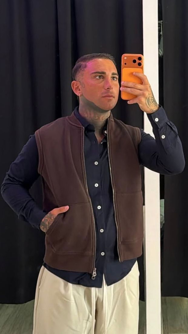 Gilet marrone