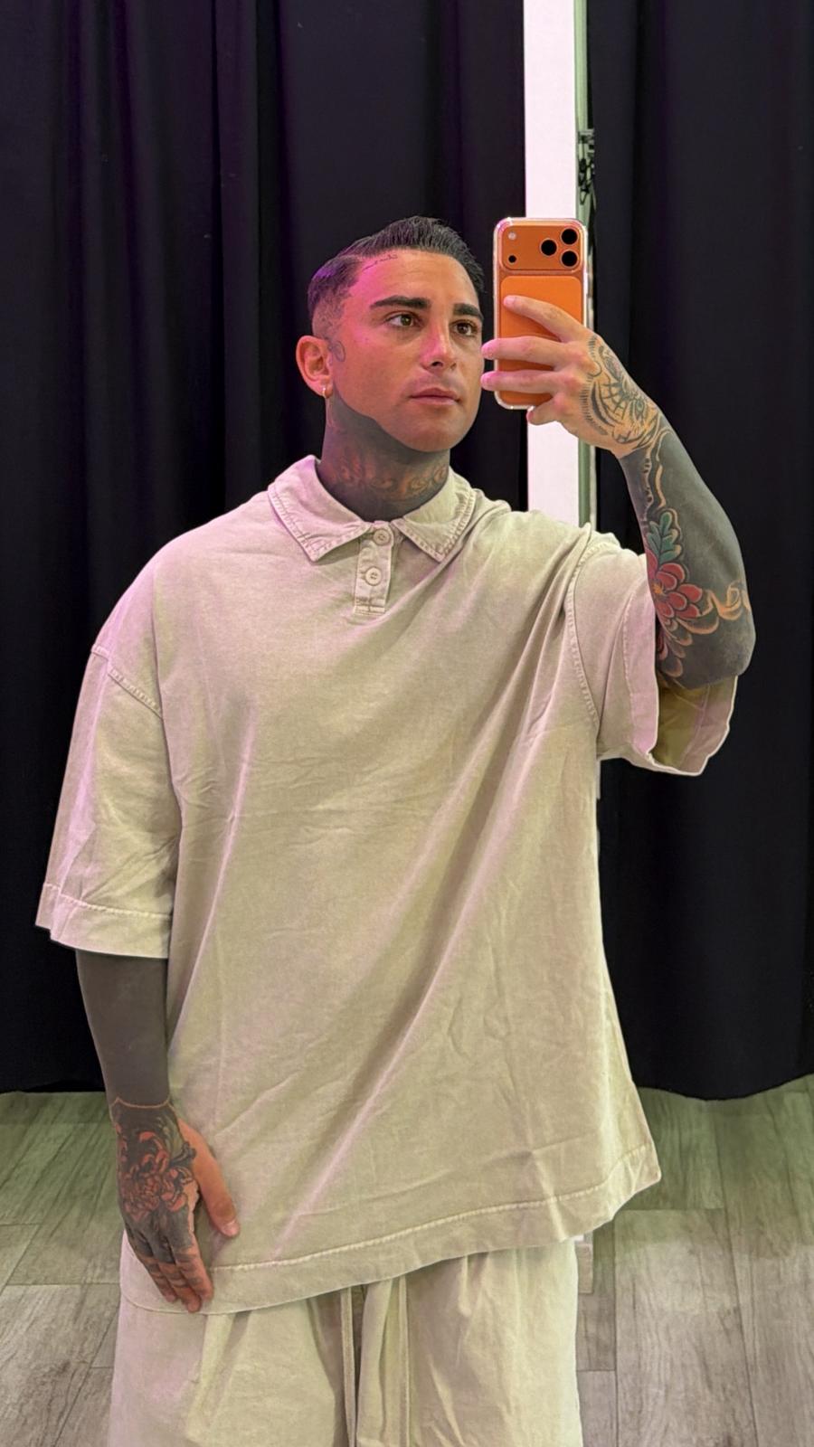 Coordinato slavato beige