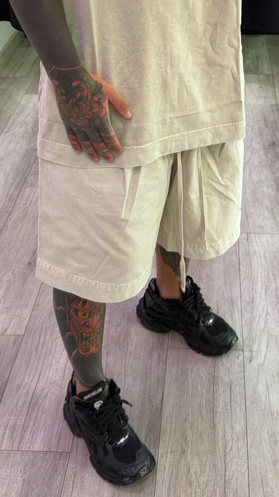 Coordinato slavato beige