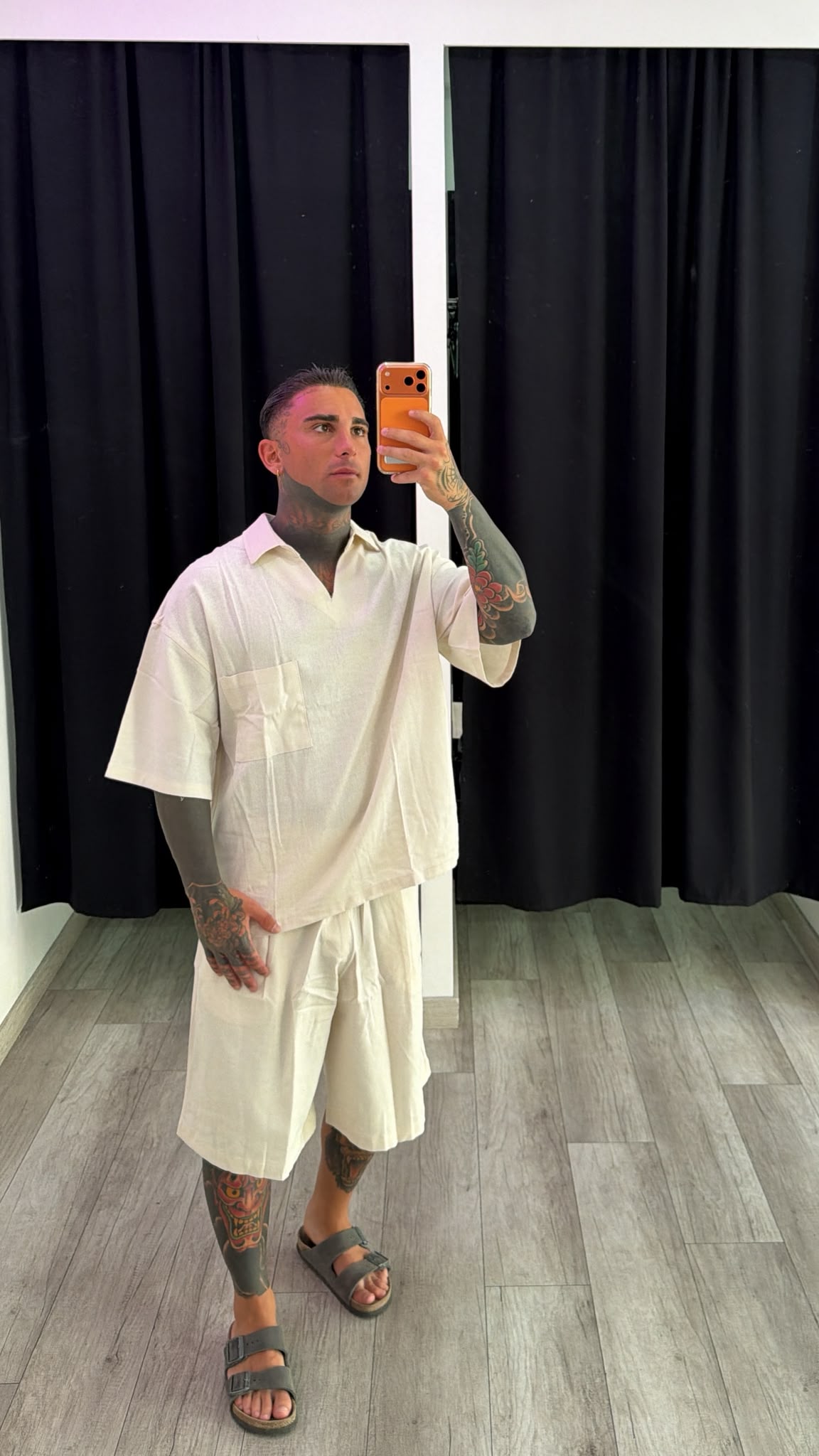 Coordinato lino beige