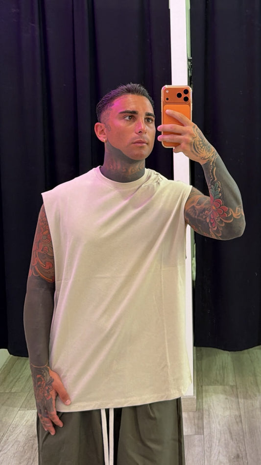 Canotta beige