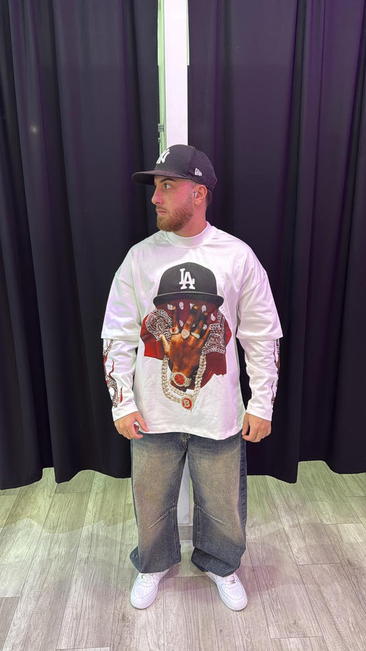 T shirt limited edition bianca e rossa