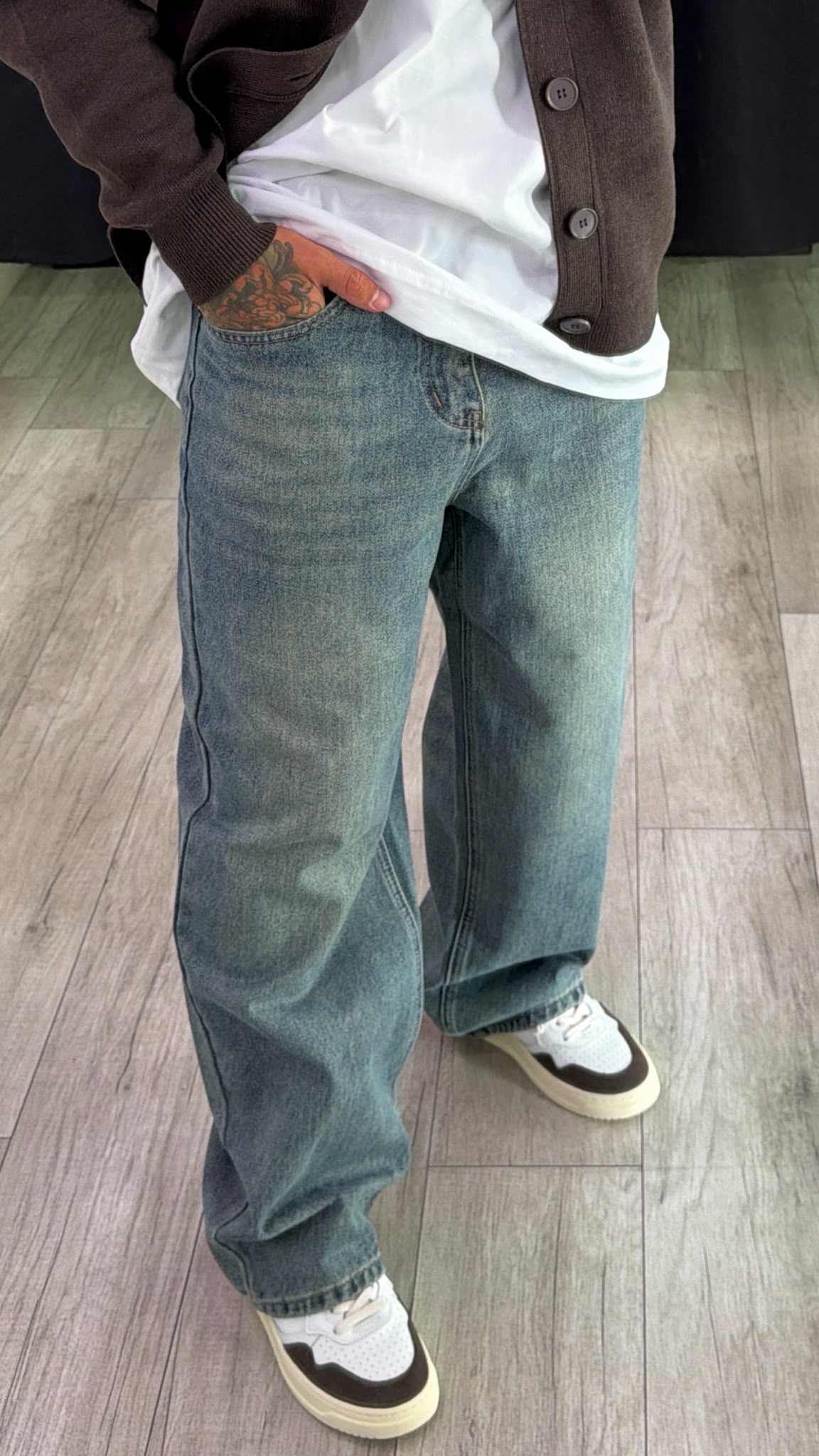 Jeans baggy azzurro