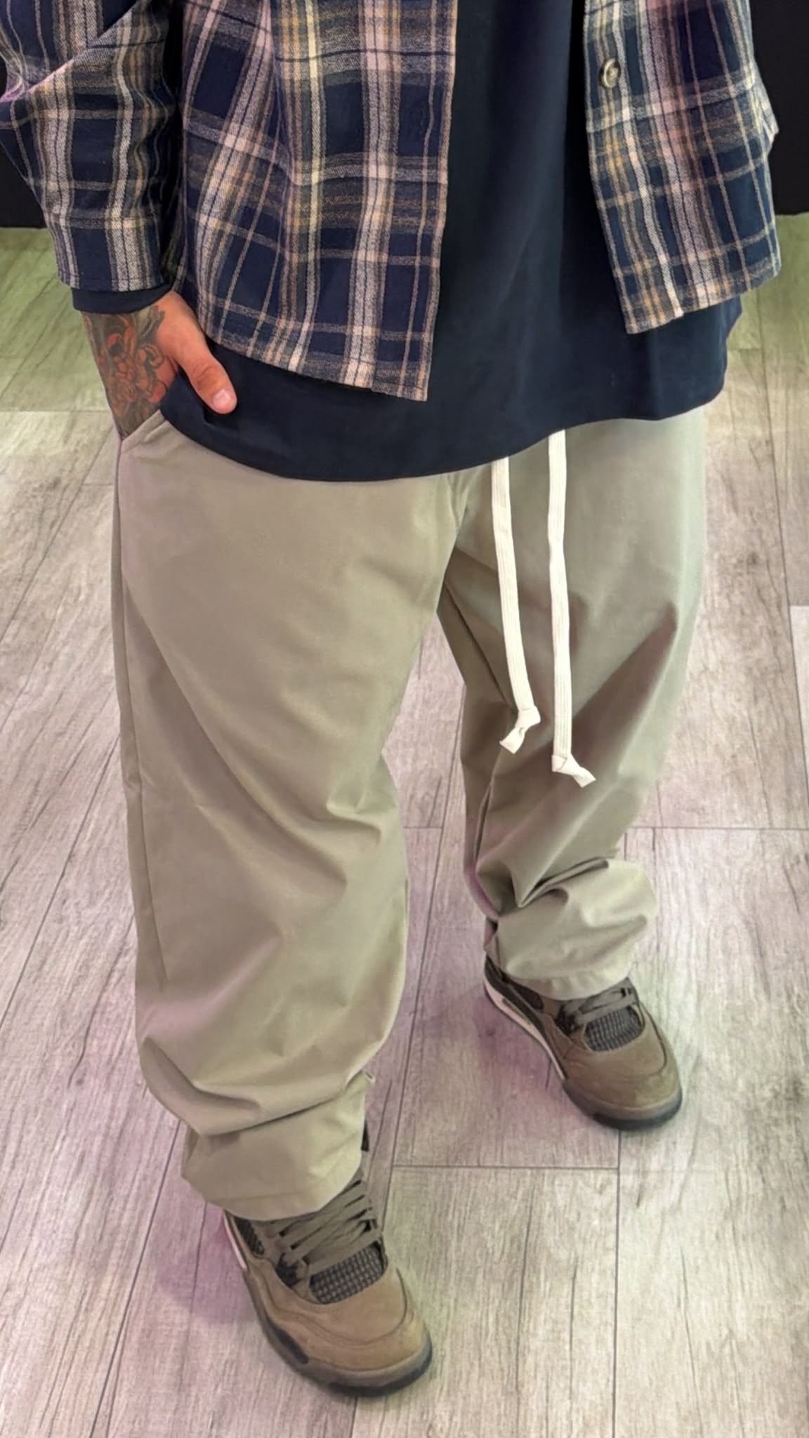 Pantalaccio beige liscio
